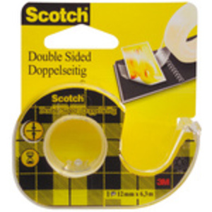 Scotch Ruban adhésif double face 665, 12 mm x 6,3 m