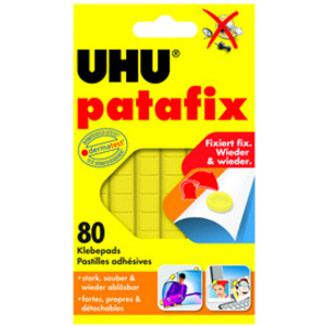 UHU Pâtes adhésives patafix, repositionnable, jaune