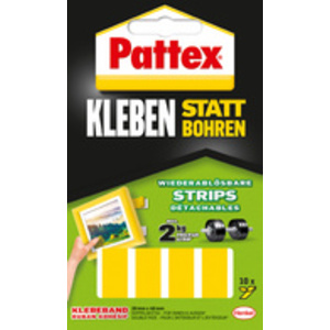 Pattex Pastilles adhésives pour montage, détachables, jaune