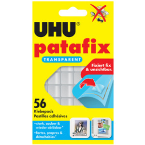 UHU Pastilles adhésives patafix, détachable, transparent