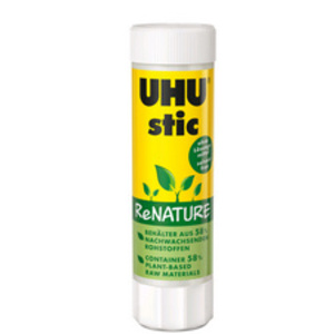 UHU Bâton de colle stic ReNature, sans solvants, 40 g, tube