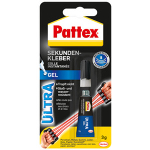 Pattex Colle instantanée Ultra Gel, tube de 3 g