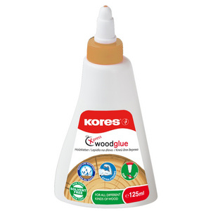 Kores Colle à bois 'XPRESS WOOD-GLUE', 125 ml, blanc