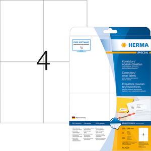 HERMA Etiquette couvrante/correctrice SPECIAL, 105 x 148 mm