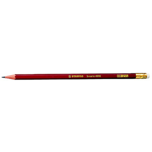 STABILO Crayon graphite Swano avec gomme, dureté: HB