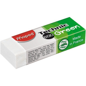 Maped Gomme en plastique Technic 600 Green, blanc