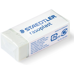 STAEDTLER Gomme plastique rasoplast 526 B30, blanc