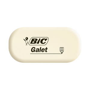 BIC Gomme en caoutchouc Galet, blanc, oval