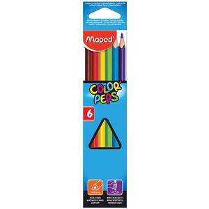 Maped Crayon de couleur COLOR'PEPS Star, étui carton de 6