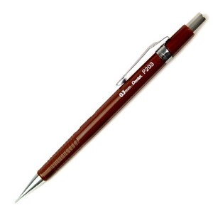 Pentel Porte-mines P203, diamètre de mines: 0,3 mm, marron