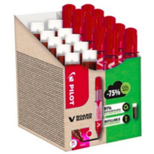 VBOARD PACK 10 MARQUEURS ROUGE+ 10 RECHARGES ( 5 GRATUITES)