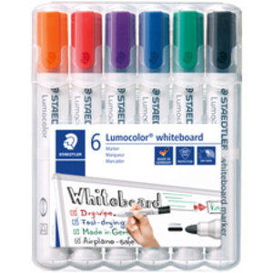 STAEDTLER Marqueur tableau blanc 351 Lumocolor, étui de 6