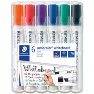 STAEDTLER Marqueur tableau blanc 351B Lumocolor, étui de 6