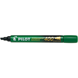 PILOT Marqueur permanent 400, pointe biseautée, vert