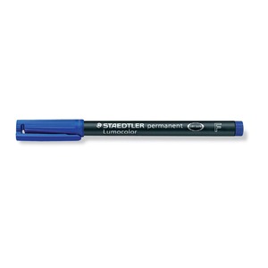 STAEDTLER Marqueur permanent 318F Lumocolor, bleu