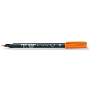 STAEDTLER Marqueur permanent 318F Lumocolor, orange