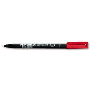 STAEDTLER Marqueur permanent 318F Lumocolor, rouge