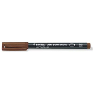 STAEDTLER Marqueur permanent 317M Lumocolor, marron