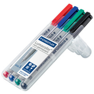 STAEDTLER Marqueur non permanent 311S Lumocolor, étui de 4