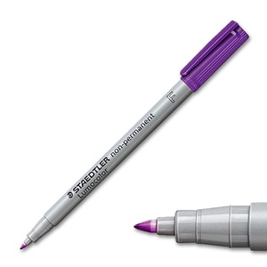 STAEDTLER Marqueur non permanent 316F Lumocolor, violet