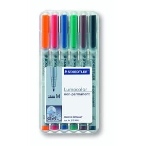 STAEDTLER Marqueur non permanent 315M Lumocolor, étui de 6