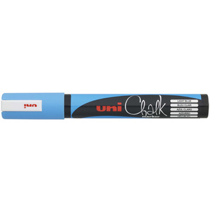 uni-ball Marqueur craie Chalk marker PWE5M, bleu clair