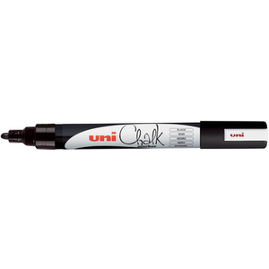 uni-ball Marqueur craie Chalk marker PWE5M, noir