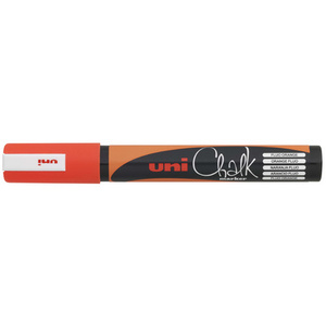 uni-ball Marqueur craie Chalk marker PWE5M, orange fluo