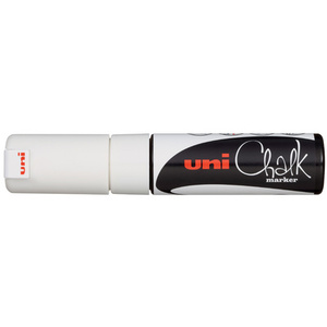 uni-ball Marqueur craie Chalk marker PWE8K, blanc