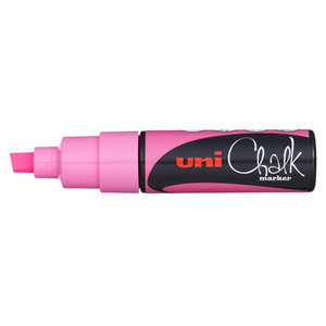 uni-ball Marqueur craie Chalk marker PWE8K, rose fluo