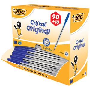 BIC Stylo à bille Cristal Original, VALUE PACK, bleu