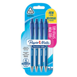 BILLE FLEXGRIP GEL RETRACT P/4BLEU PT 0,7MM