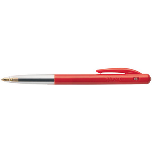 BIC Stylo à bille rétractable M10, rouge