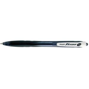 PILOT Stylo à bille REXGRIP BEGREEN, rétractable, noir