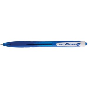 PILOT Stylo à bille REXGRIP BEGREEN, rétractable, bleu