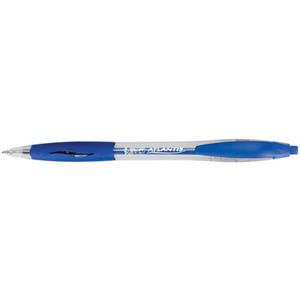 BIC Stylo à bille rétractable Atlantis Classic, bleu