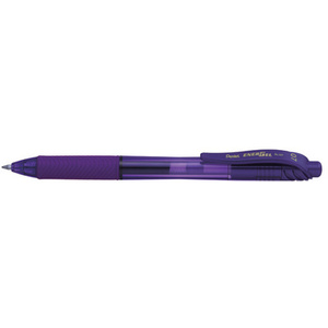 Pentel Stylo roller à encre gel EnerGel-X BL107, violet