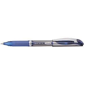 Pentel Stylo roller à encre gel EnerGel BL57, bleu