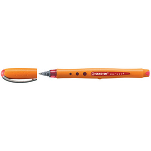 STABILO Stylo roller worker medium, rouge