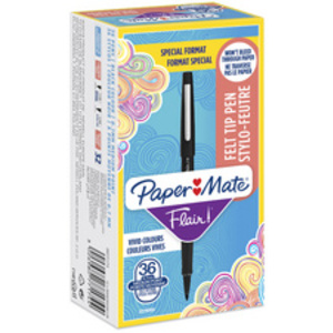 Paper:Mate Stylo feutre Flair Original, Value Pack, noir