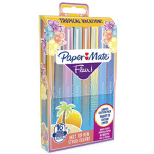 Paper:Mate Stylo feutre Flair TROPICAL VACATION, étui de 16