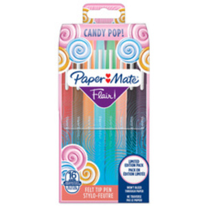 Paper:Mate Stylo feutre Flair 'Candy Pop', pochette de 16