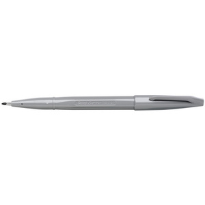 PentelArts Stylo feutre Sign Pen S520, gris argenté