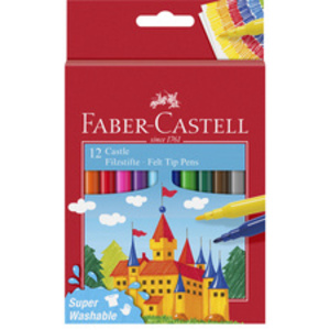 FABER-CASTELL Feutre CASTLE, étui carton de 12 pièces