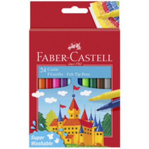 FABER-CASTELL Feutre CASTLE, étui carton de 24 pièces