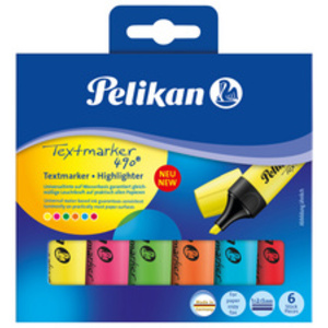 Pelikan Surligneur Textmarker 490, étui de 6, assorti