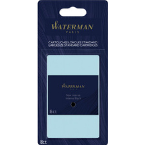 WATERMAN Cartouches d'encre longues, sous blister, noir