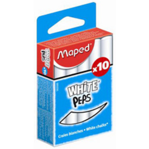 Maped Craie pour tableau WHITE'PEPS, rond, blanc