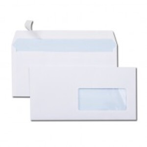 GPV Enveloppes ECO, DL, 110 x 220 mm, avec fenêtre, blanc