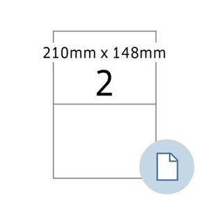 Kores Etiquette universelle, 210 x 148 mm, blanc